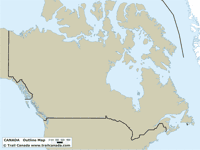 Outline Map of Canada