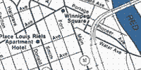 Map of Winnipeg Manitoba Canada
