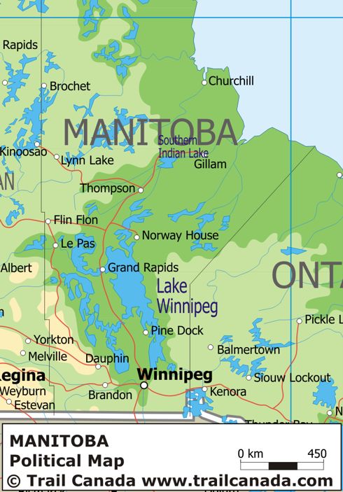 map of manitoba. Canada Map links